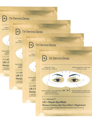 DR DENNIS GROSS DermInfusions Fill + Repair Eye Mask 4 masks