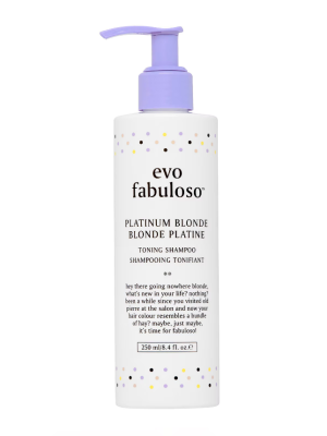 evo Fabuloso Platinum Blonde Toning Shampoo 250ml