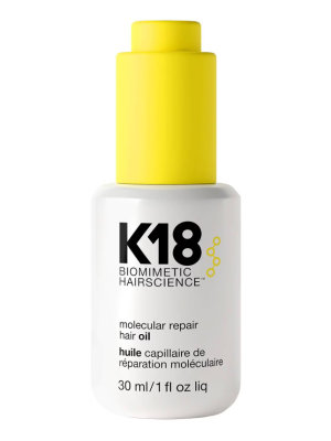 K18 Molecular Repair Hair Oil – Smooth + Repair Damaged Hair 30ml