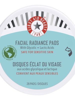 FIRST AID BEAUTY Facial Radiance Pads with Glycolic + Lactic Acids 28 Pads