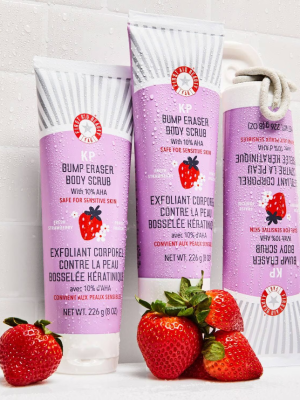 FIRST AID BEAUTY KP Smoothing Body Scrub 10% AHA Strawberry 56.7g