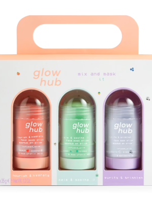 Glow Hub mix & mask it skin care set