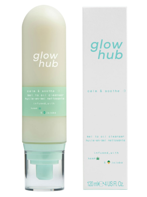 Glow Hub calm & soothe gel to oil cleanser 120ml