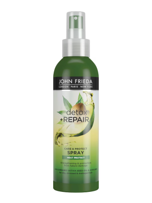 John Frieda Detox and Repair Care & Heat Protect Spray For Dry Stressed & Damaged Hair 200ml