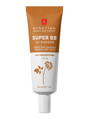 ERBORIAN SUPER BB WITH GINSENG CLAIR – High covering Anti-imperfections care BB FAMILY SUPER BB CARAMEL 40ML