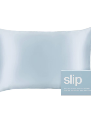 SLIP slip pure silk queen pillowcase – anti aging, anti sleep crease, anti bed head seabreeze