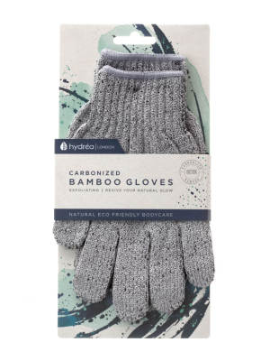 Hydréa London Bamboo Carbonised Exfoliating Shower Gloves