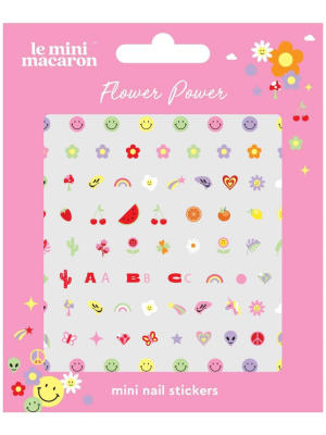 LE MINI MACARON Flower Power Mini Nail Stickers