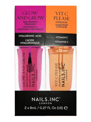 NAILS INC Glow and Grow & Vit C Please Mini Nail Treatment