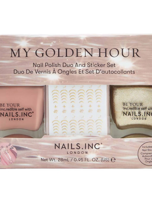 NAILS INC My Golden Hour Duo and Sticker