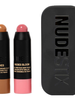 NUDESTIX Pink Blush & Nude Bronze Mini Cream stick