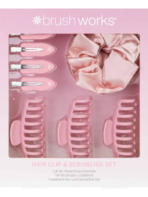 BRUSHWORKS Hair Clip and Scrunchie Set