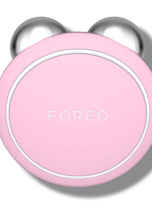 FOREO BEAR Facial Toning Device with 3 Microcurrent Intensities – Pearl Pink – USB Plug