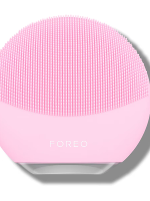 FOREO LUNA Mini 3 Dual-Sided Face Brush For All Skin Types – Pearl Pink – USB Plug