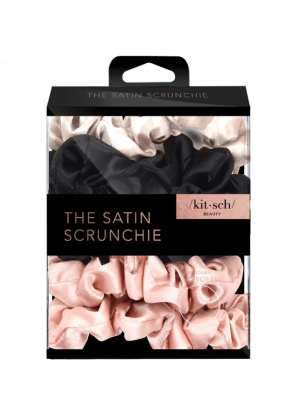 Kitsch Satin Sleep Scrunchies – Assorted x 5