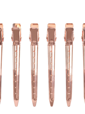 Kitsch Styling Hair Rose Gold Clips x 6