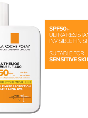 La Roche-Posay Anthelios UVMune 400 Invisible Fluid SPF50+ Sun Cream 50ml