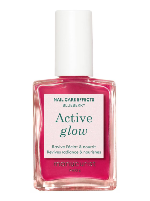 MANUCURIST Active Glow – Make-up & Care Nail Polish Blueberry (15 ml)