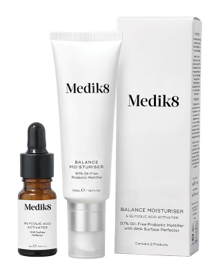 Medik8 Balance Moisturiser with Glycolic Acid Activator 50ml