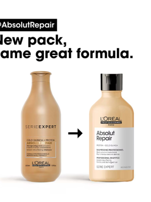 L’Oréal Professionnel Serie Expert Absolut Repair Gold Shampoo With Protein and Gold Quinoa 300ml