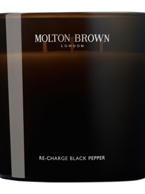 Molton Brown Re-Charge Black Pepper Luxury Scented Triple Wick Candle 600g