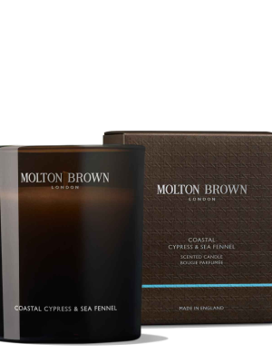 Molton Brown Coastal Cypress & Sea Fennel Signature Scented Single Wick Candle 190g