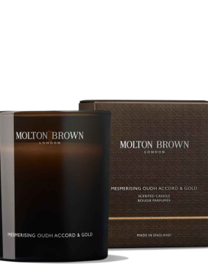 Molton Brown Mesmerising Oudh Accord & Gold Signature Scented Single Wick Candle 190g