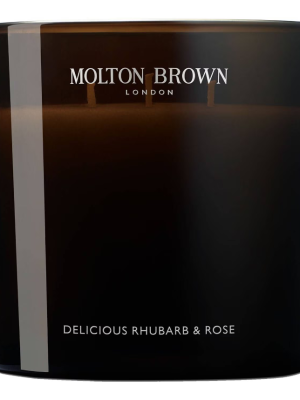 MOLTON BROWN Delicious Rhubarb & Rose Luxury Candle 600g