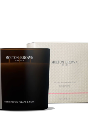 MOLTON BROWN Delicious Rhubarb & Rose Luxury Candle 600g