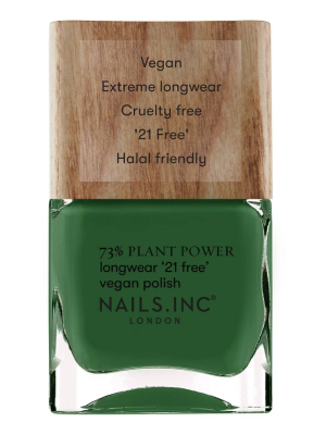 Nails.INC 73% Plant Power Wipe The Slate Green