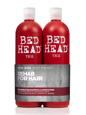 Bed Head by Tigi Urban Antidotes Resurrection Shampoo and Conditioner for Damaged Hair 2x750ml