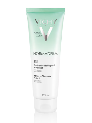 Vichy Normaderm 3-in-1 Scrub Cleanser & Mask 125ml