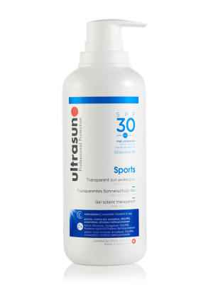 Ultrasun Transparent Sun Protection SPF30 Sports Gel 400ml